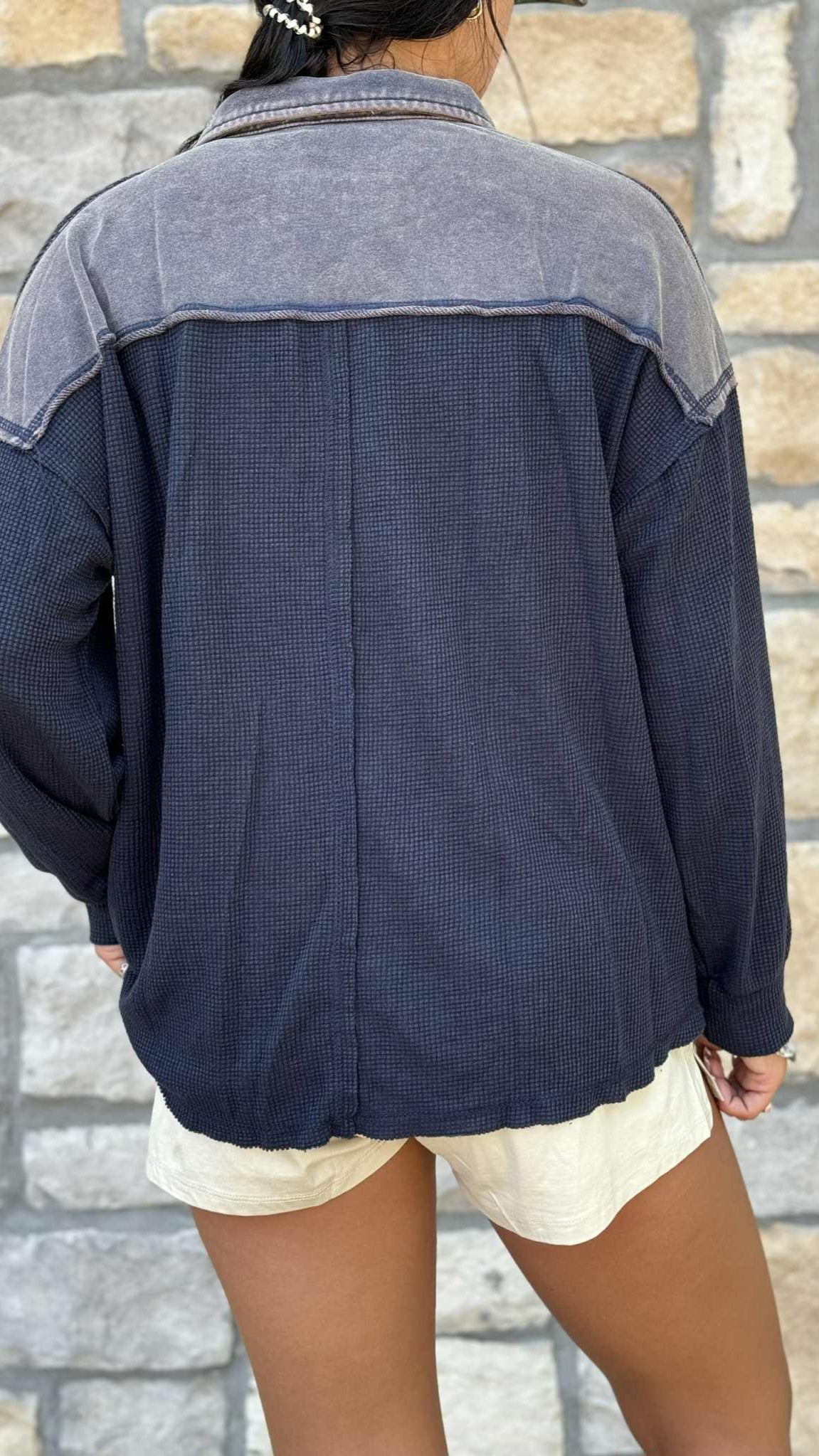 Long Sleeve Drop Shoulder Pullover