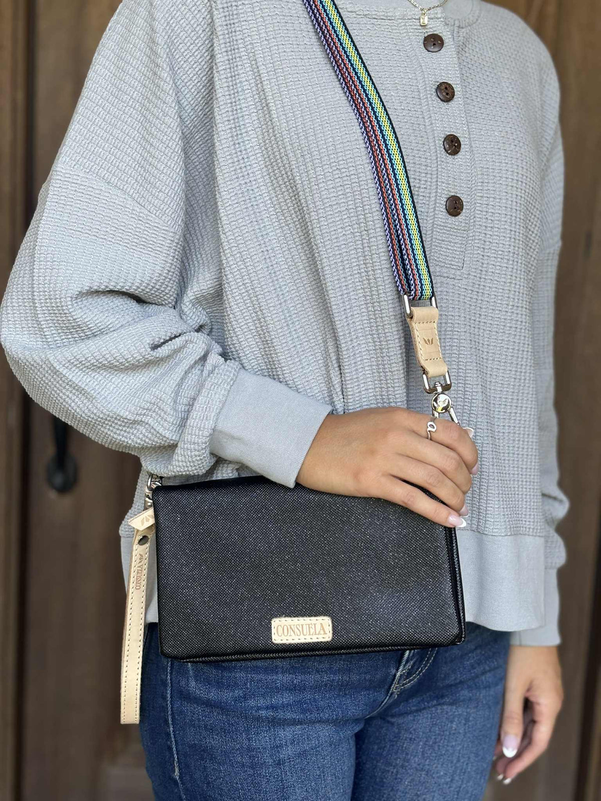 Royce Mason Waffle Henley Top in 3 Colors