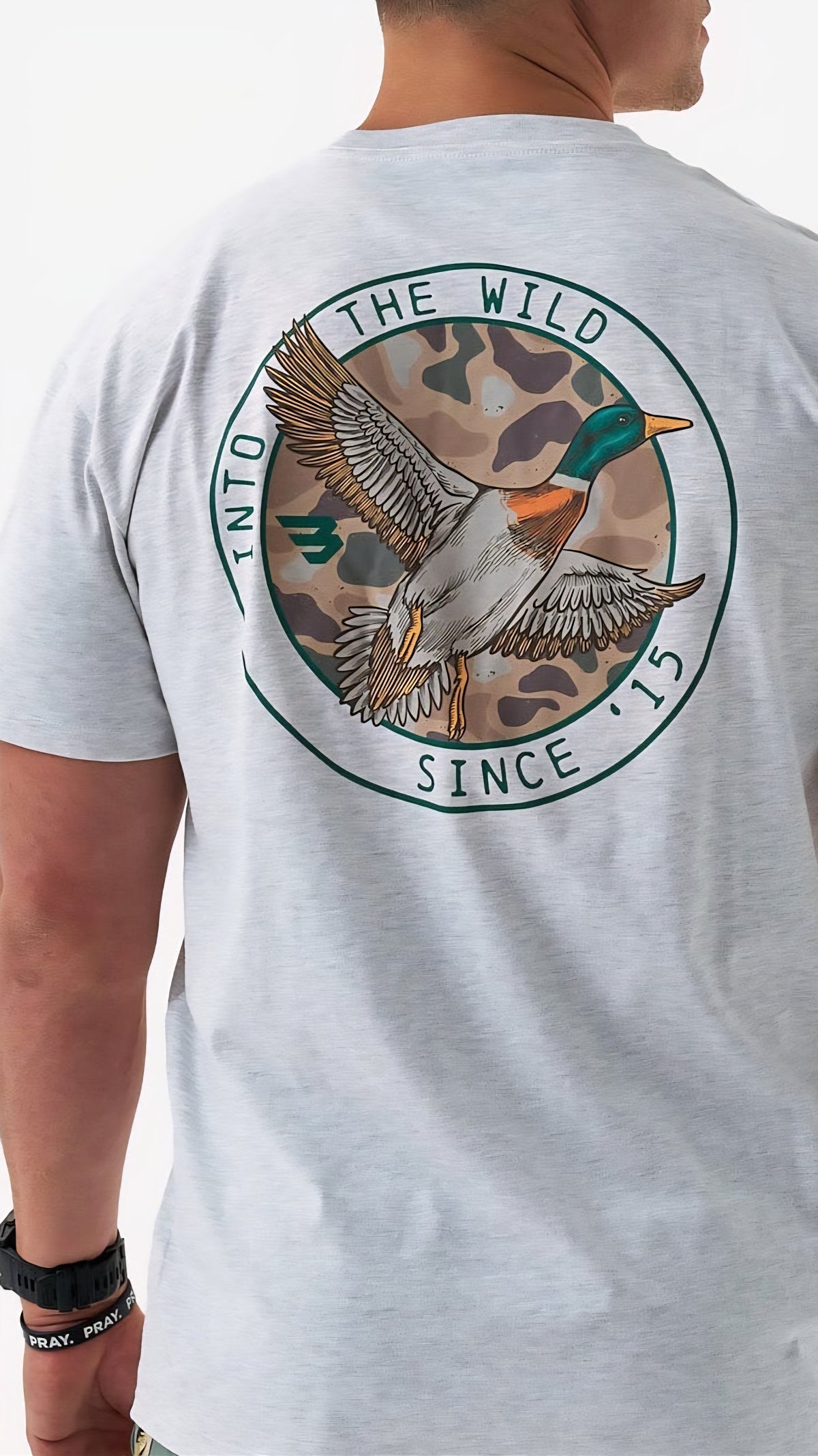 Burlebo Adult Short Sleeve Tee Camo Mallard Duck