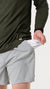 Burlebo Athletic Shorts - Light Grey w/Grey Aztec Liner