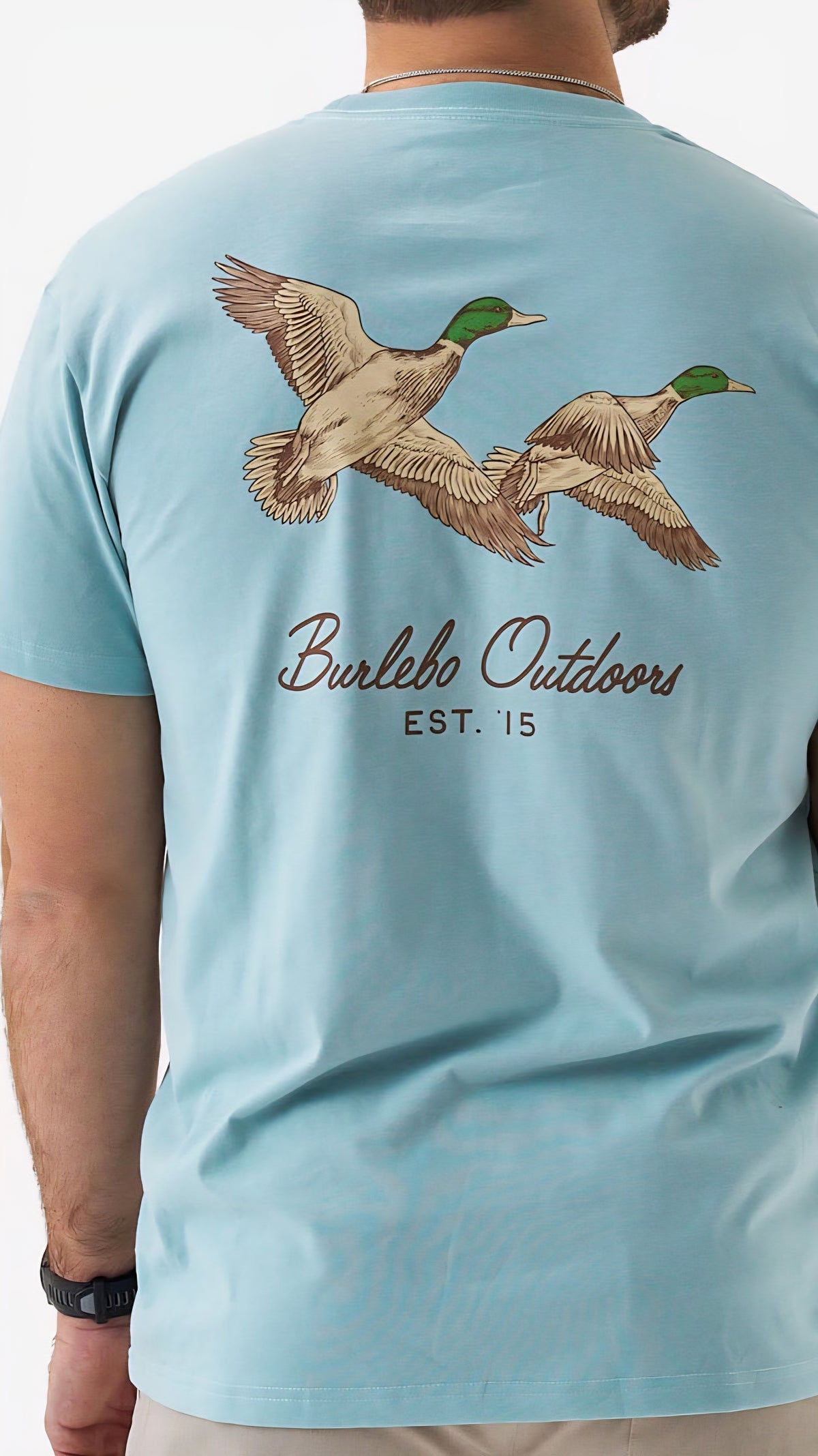 Burlebo Adult Short Sleeve Tee Flying Mallard