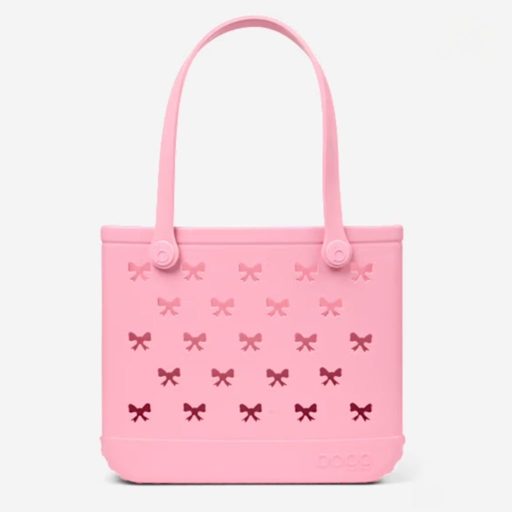 Bogg Bag Bubblegum Pink Bows in Baby (Medium)