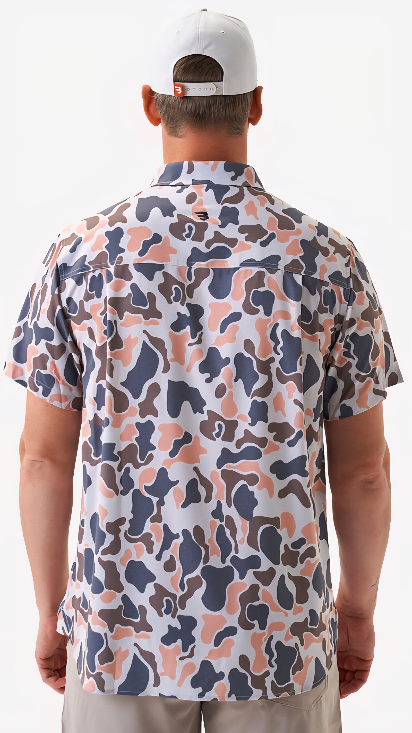 Burlebo Performance Button Up Vintage Camo