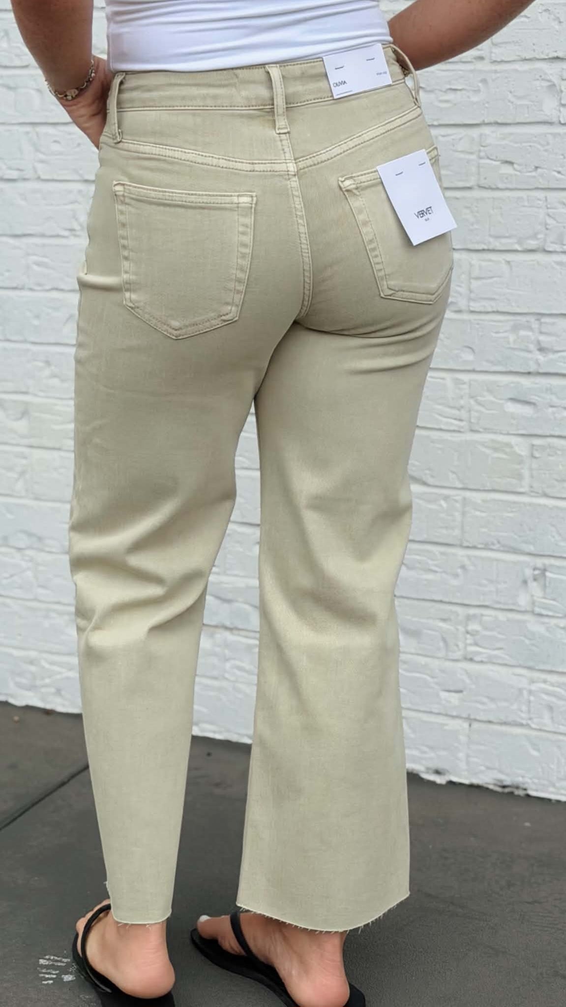 Vervet High Rise Cropped Wide Leg T5894OLV