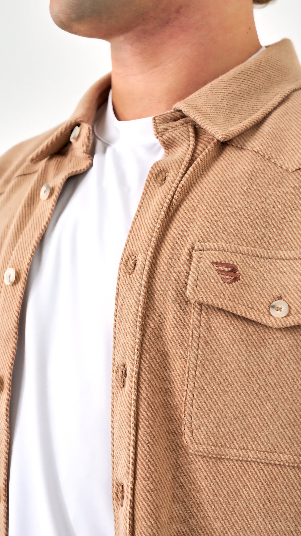 Burlebo Long Sleeve Austin Shirt Khaki