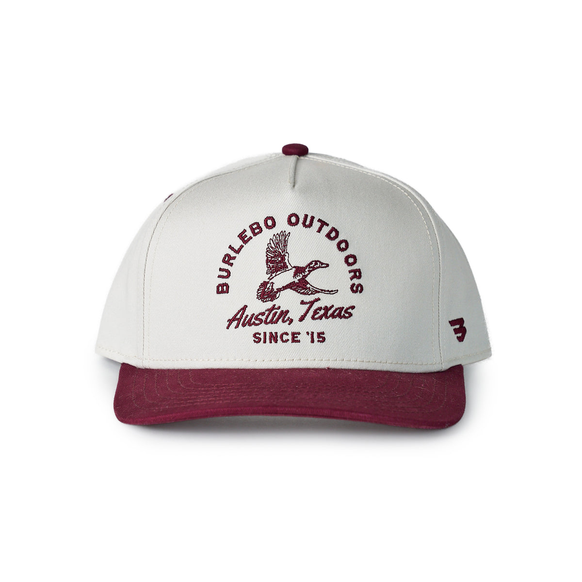Burlebo Cap Classic Duck Maroon &amp; Cream