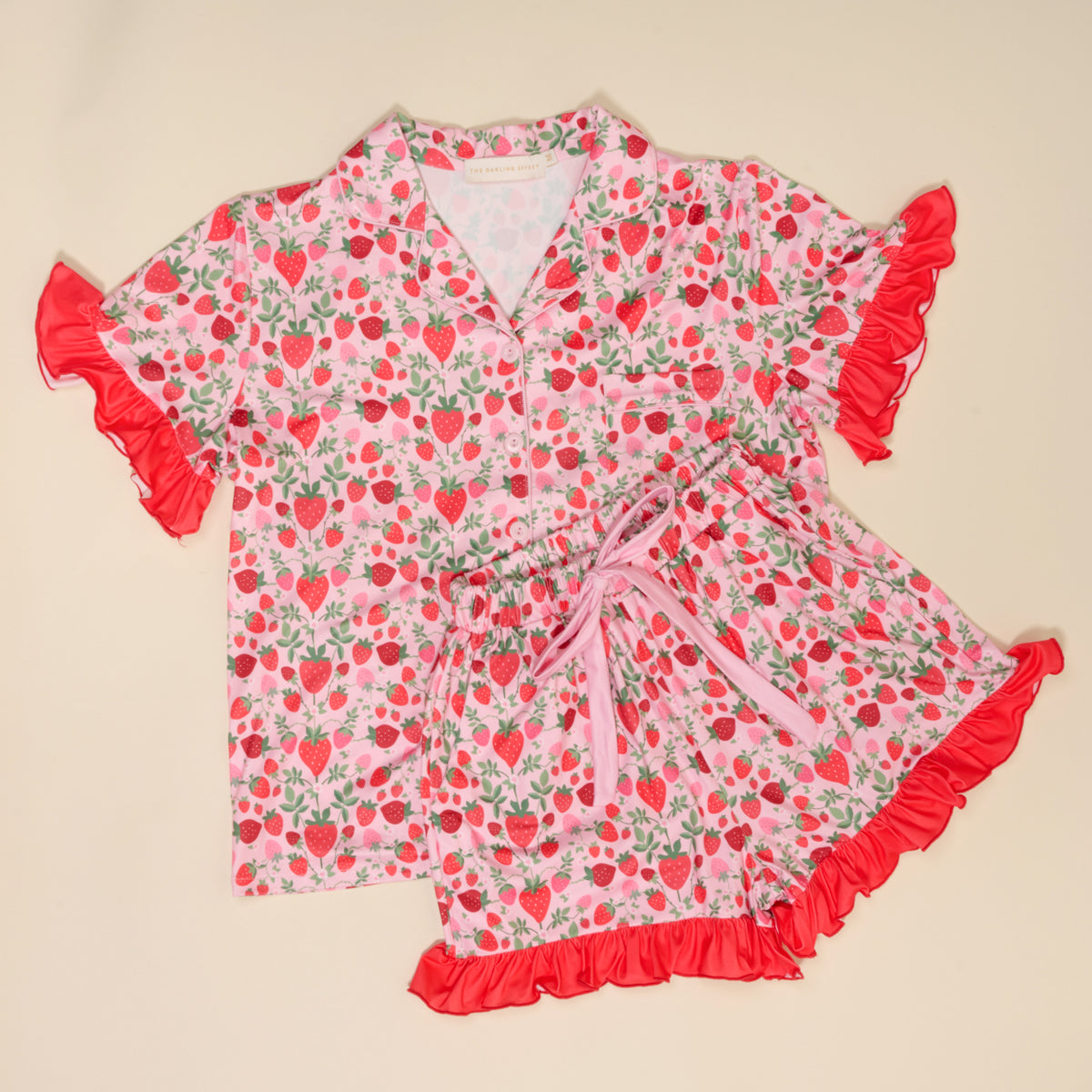 DE Strawberry Fields Pajama Short Set