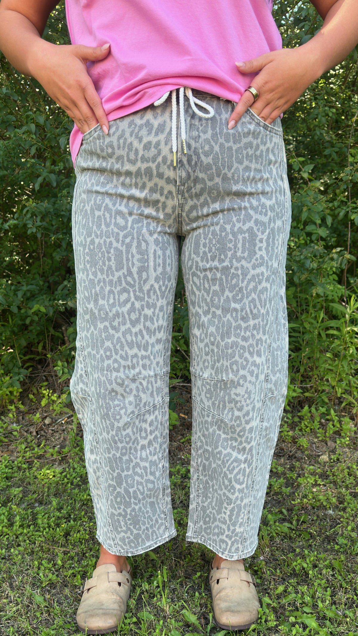 Vervet Grey Leopard High Rise Barrel T7327GLP