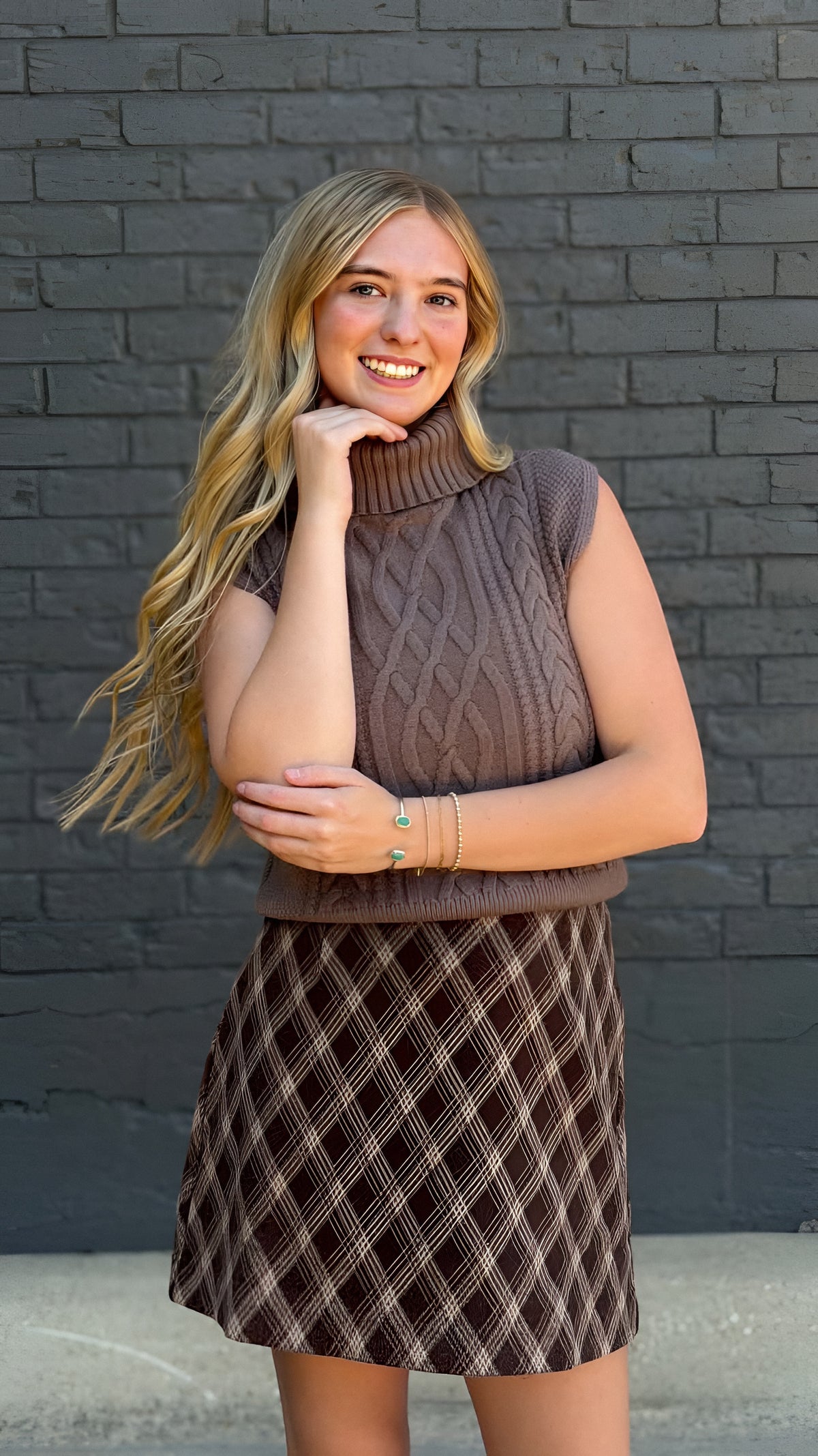 Autumn Plaid Mini Skirt in 2 Colors