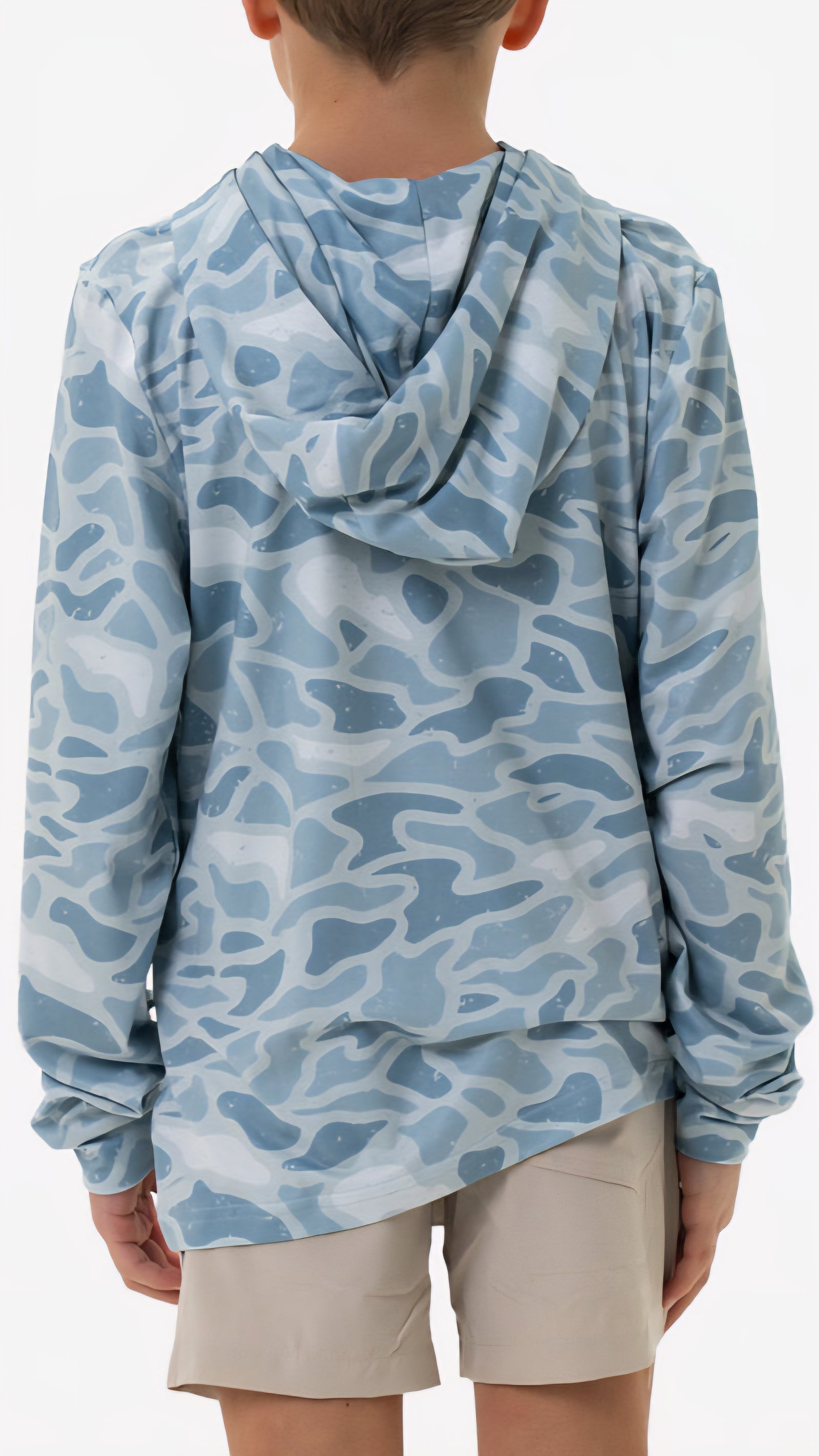 Burlebo Youth Performance Hoodie Seaside Camo