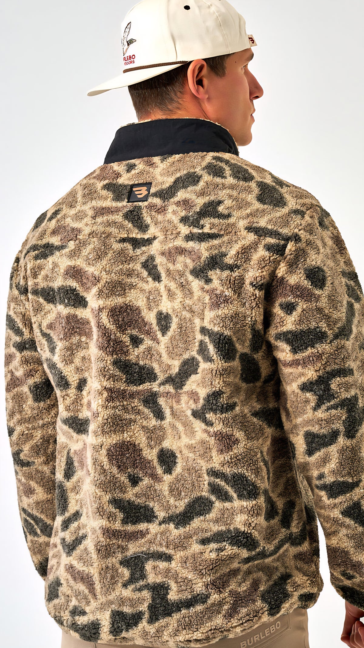 Burlebo Sherpa Quarter Zip Rocky Mountain Camo