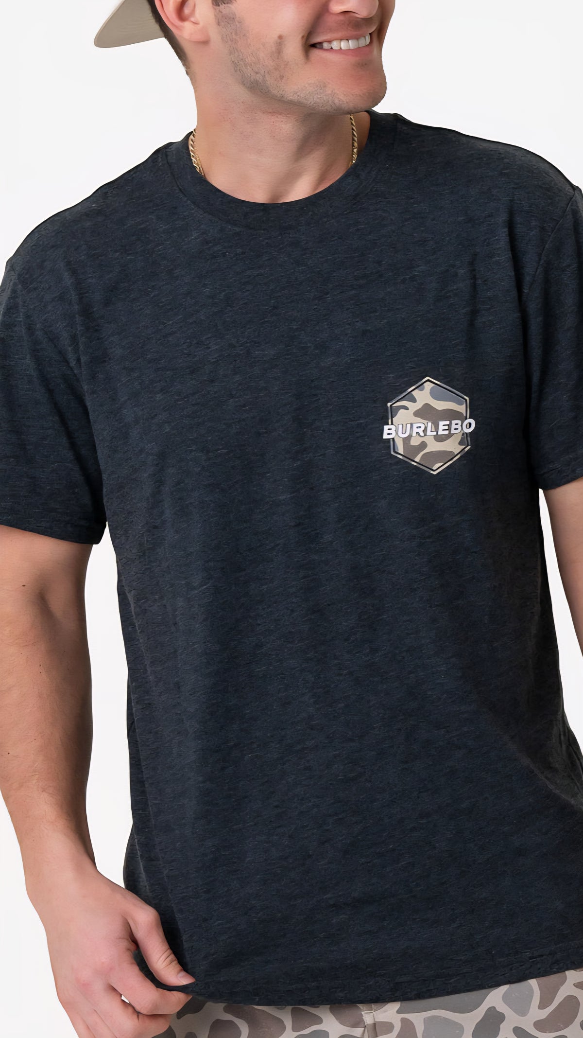 Burlebo Adult Short Sleeve Tee Rad Dad Deer Camo HB