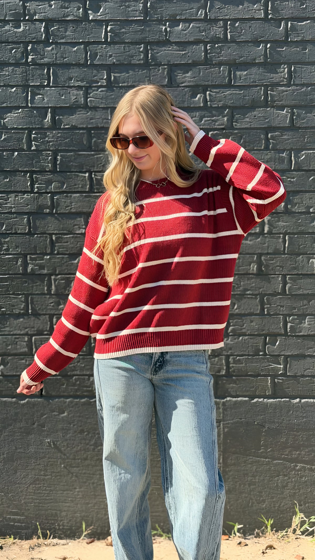 Classic Comfort Striped Sweater in 3 Colors