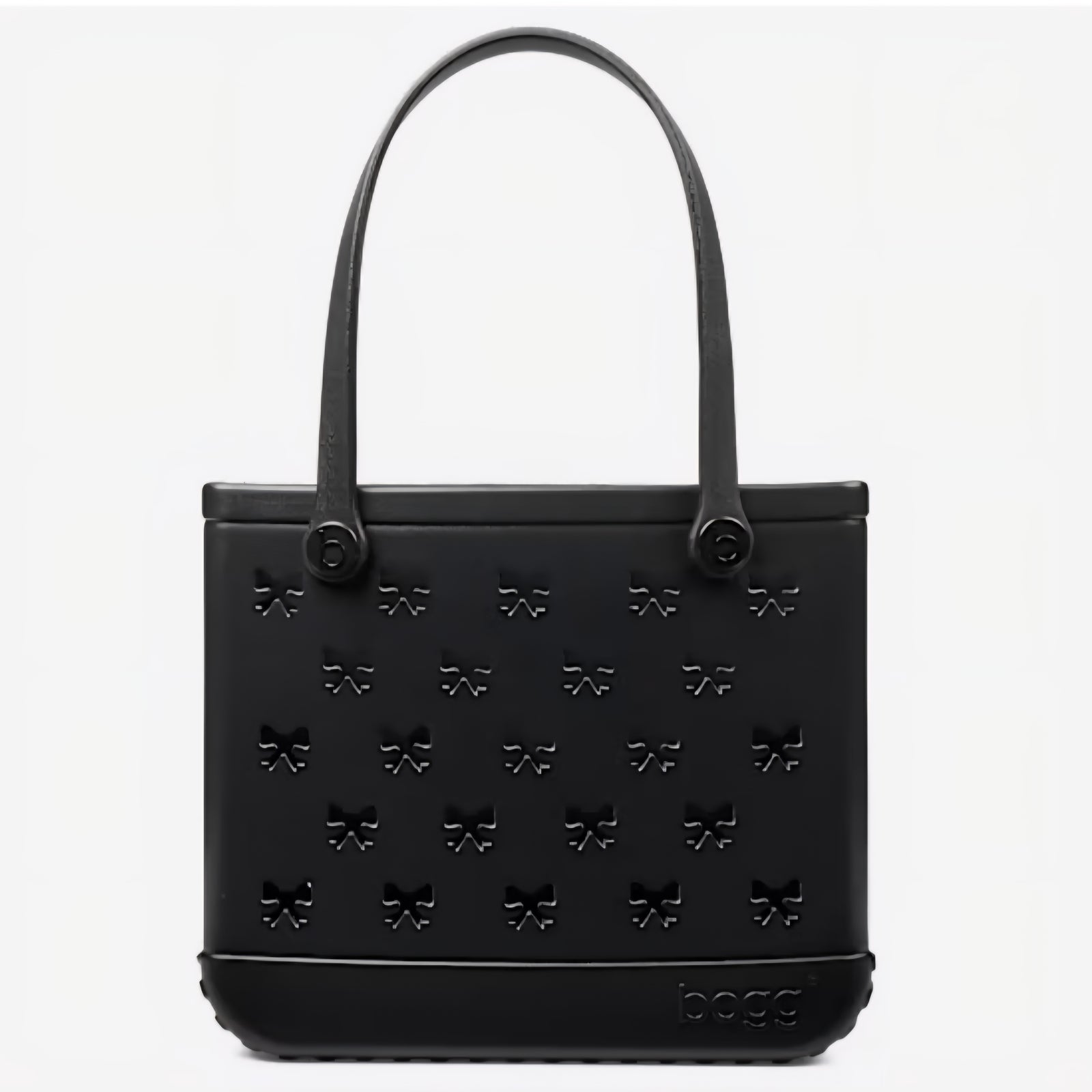 Bogg Bag Black Bows in Baby (Medium)