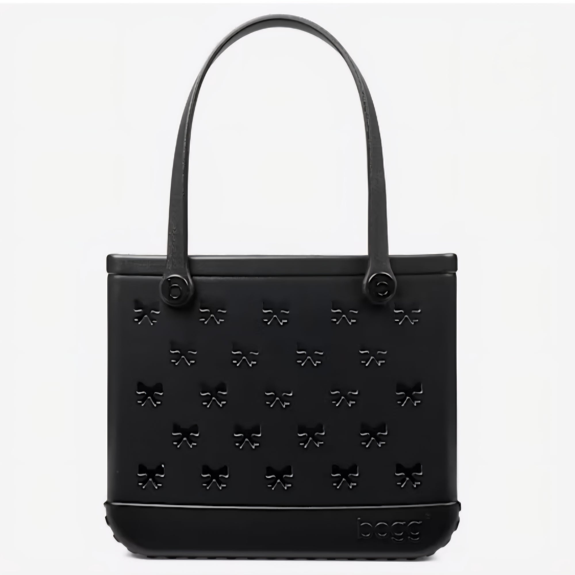 Bogg Bag Black Bows in Baby (Medium)
