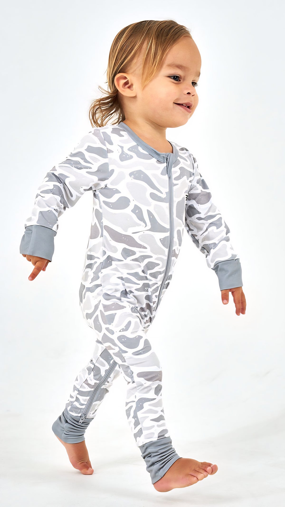 Burlebo Baby Zip Up - White Camo