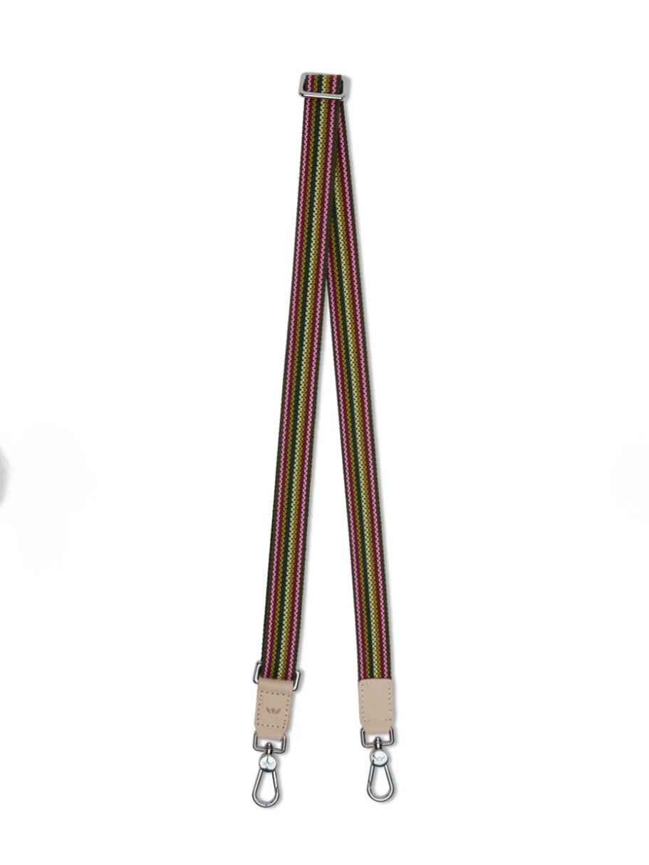 Consuela Strap Slim Crossbody 25mm Olivo Webbing