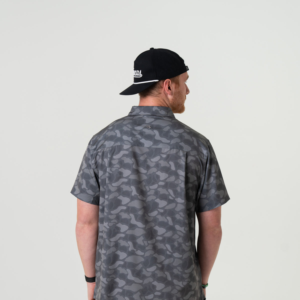 Burlebo Performance Button Up Stone Camo