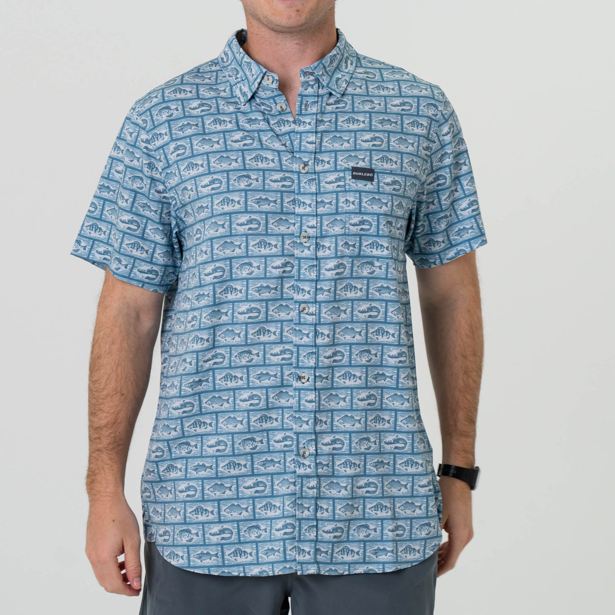 Burlebo Performance Button Up Anglers Choice