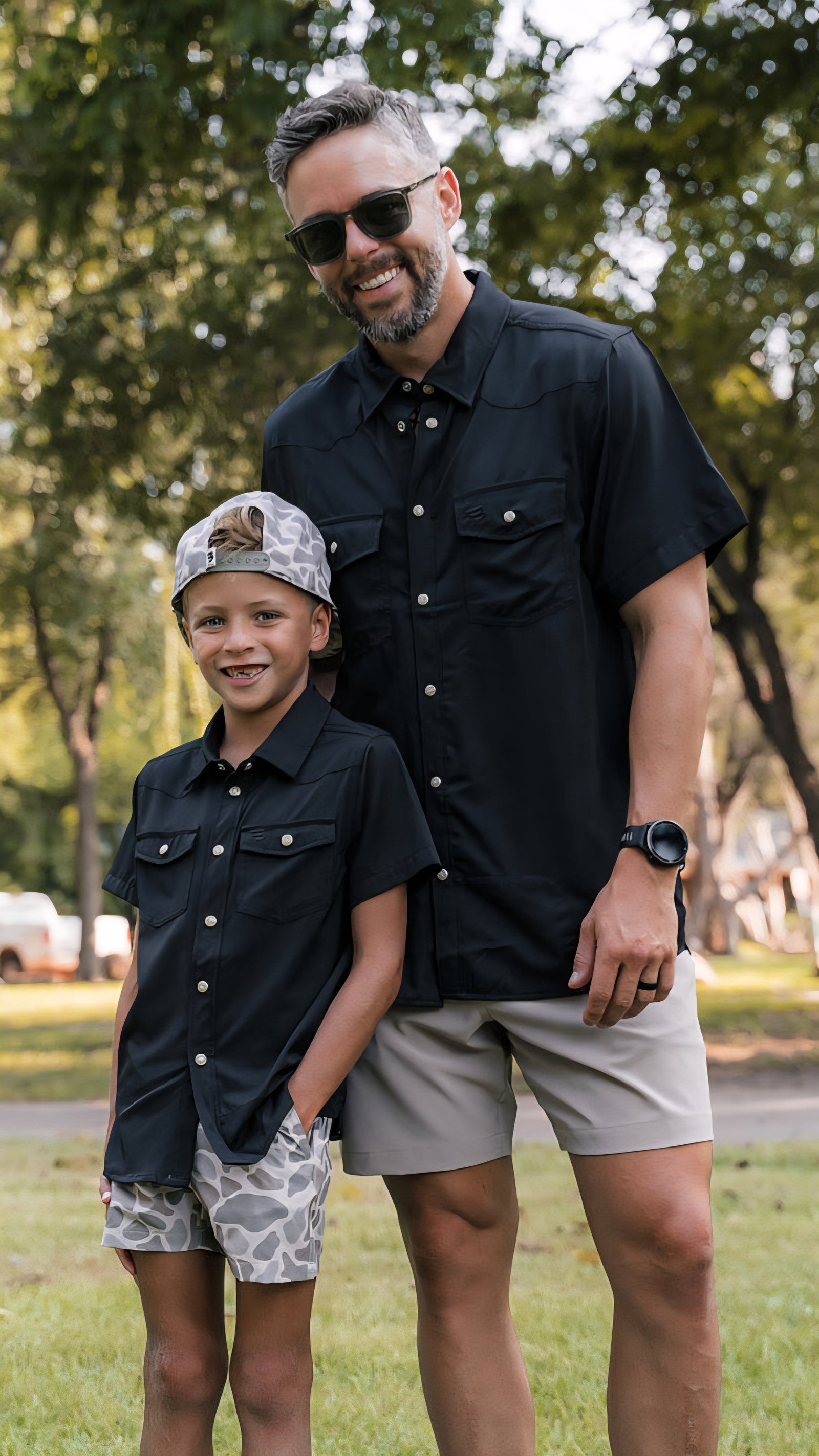 Burlebo Youth Performance Western Shirt Black