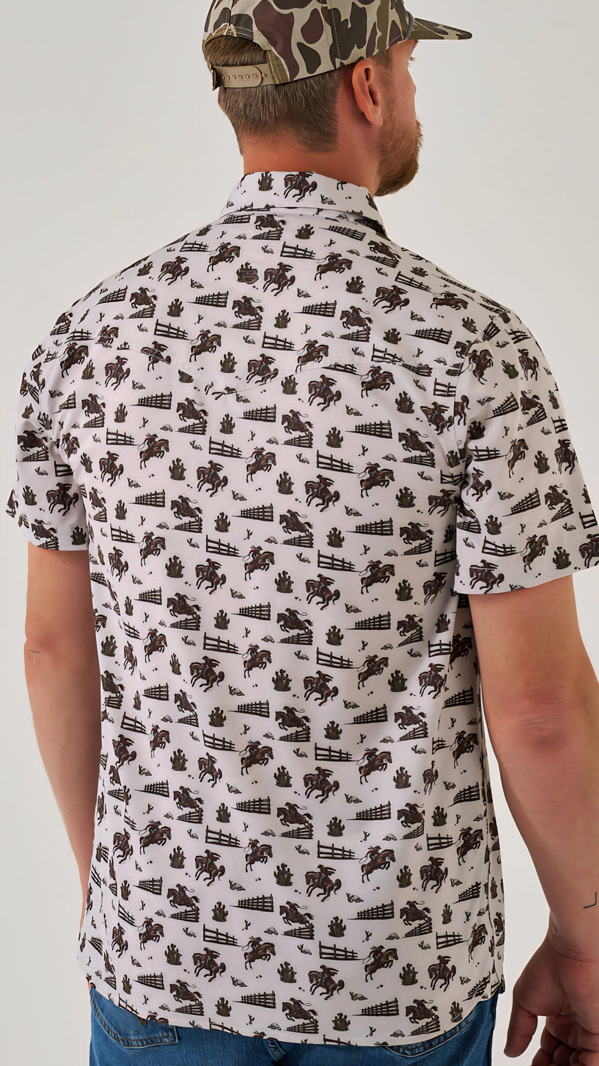 Burlebo Performance Western Shirt Cowboy Country