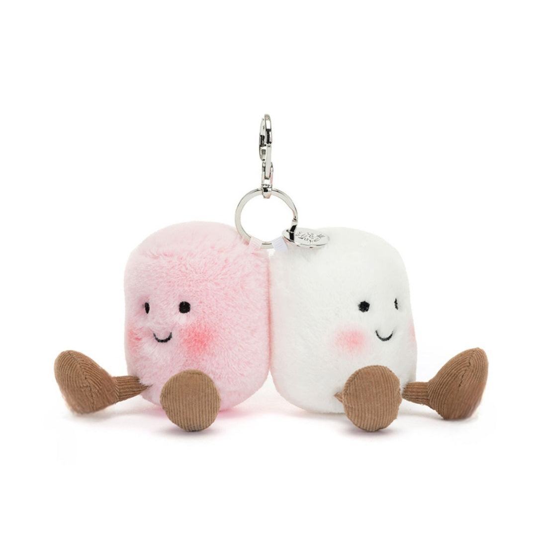 JellyCat Amuseables Pair of Marshmallows Bag Charm