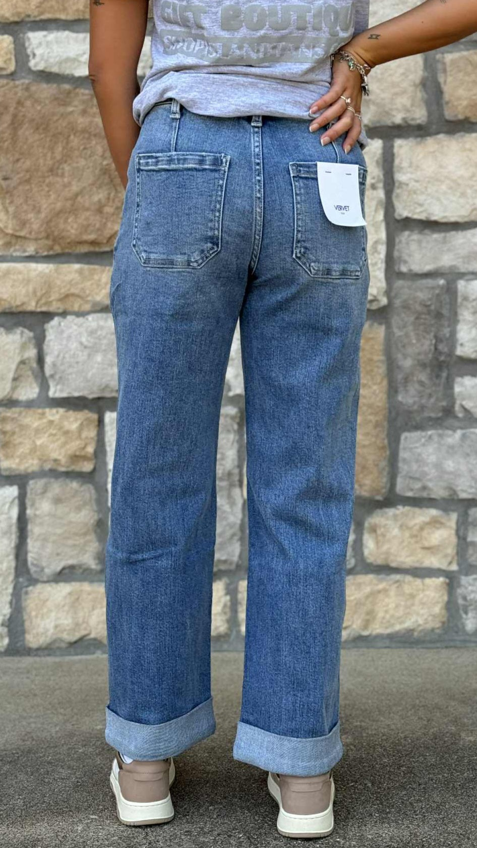 Vervet High Rise Cuffed Jean T6700