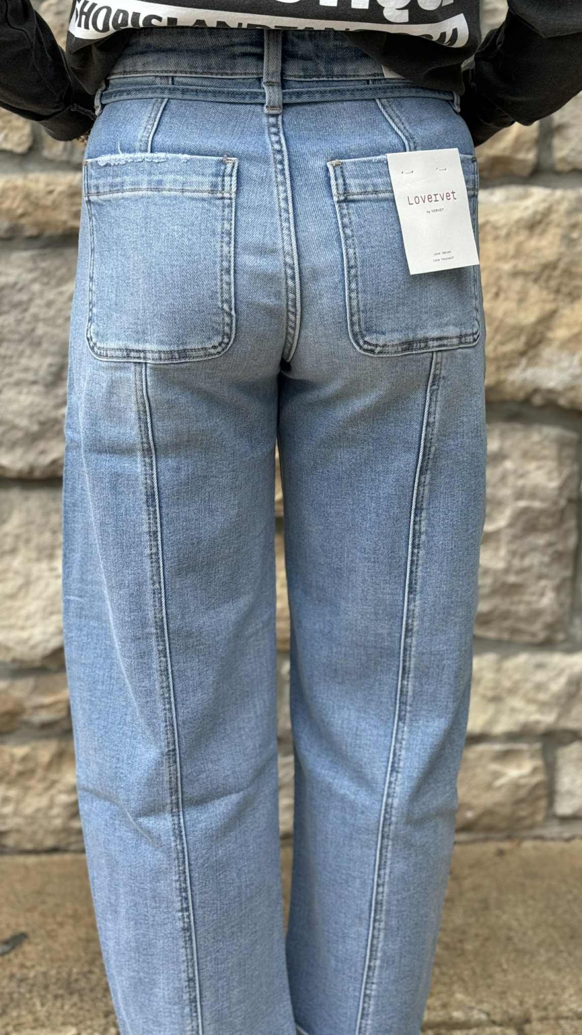 Lovervet High Rise Wide Barrel with Waist Tie LV1896