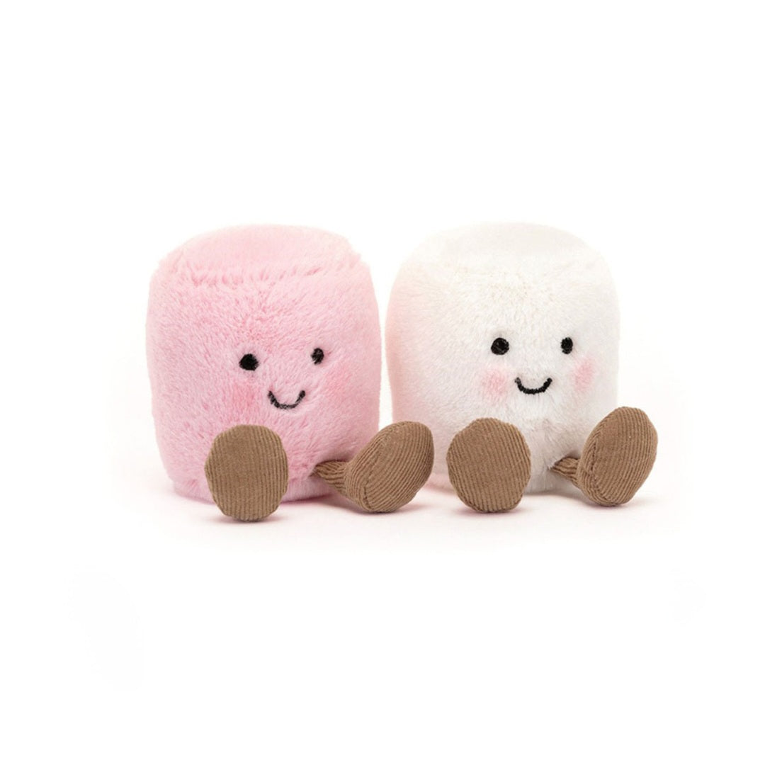 JellyCat Amuseables Pink and White Marshmellows
