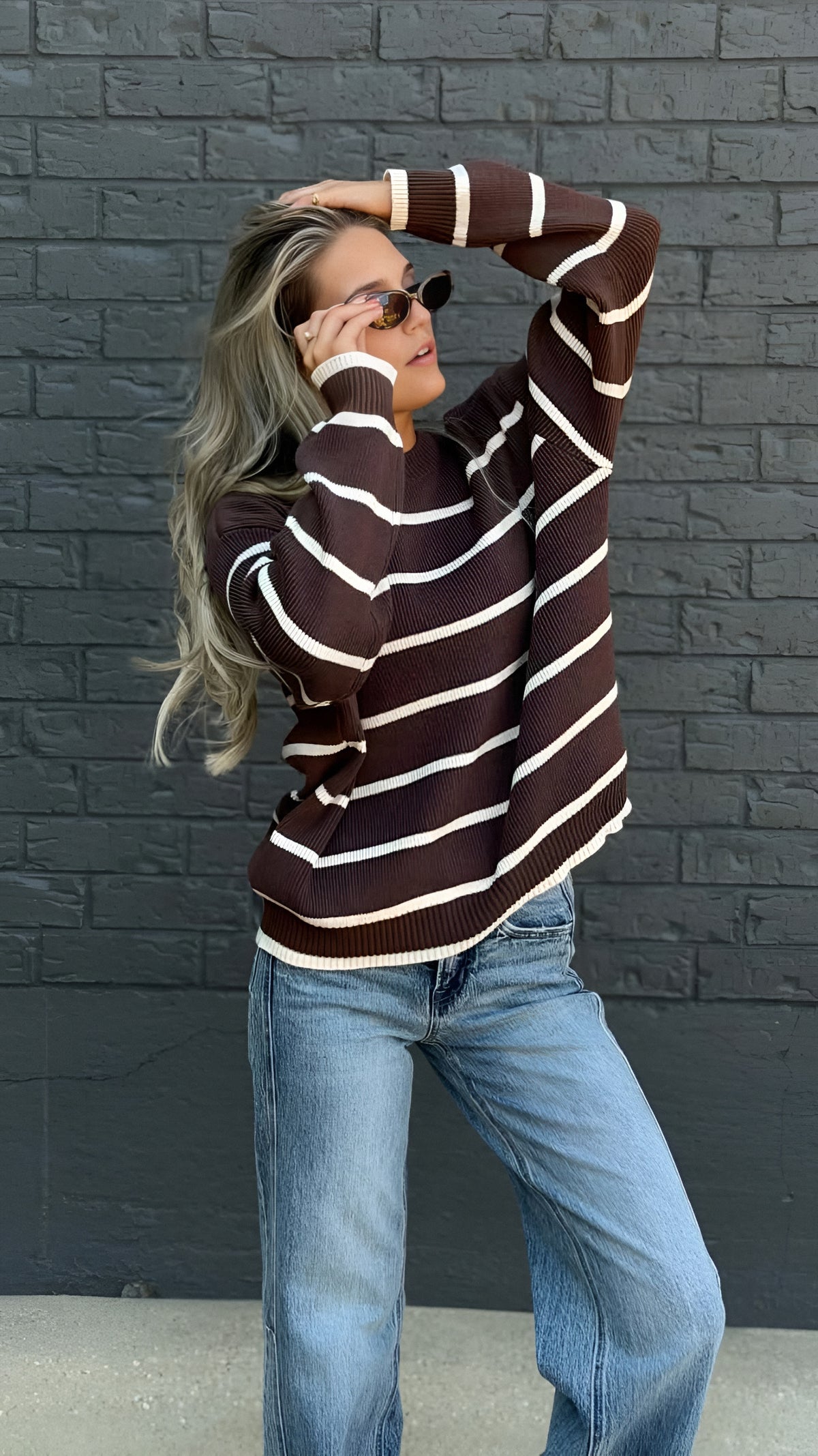 Classic Comfort Striped Sweater in 3 Colors