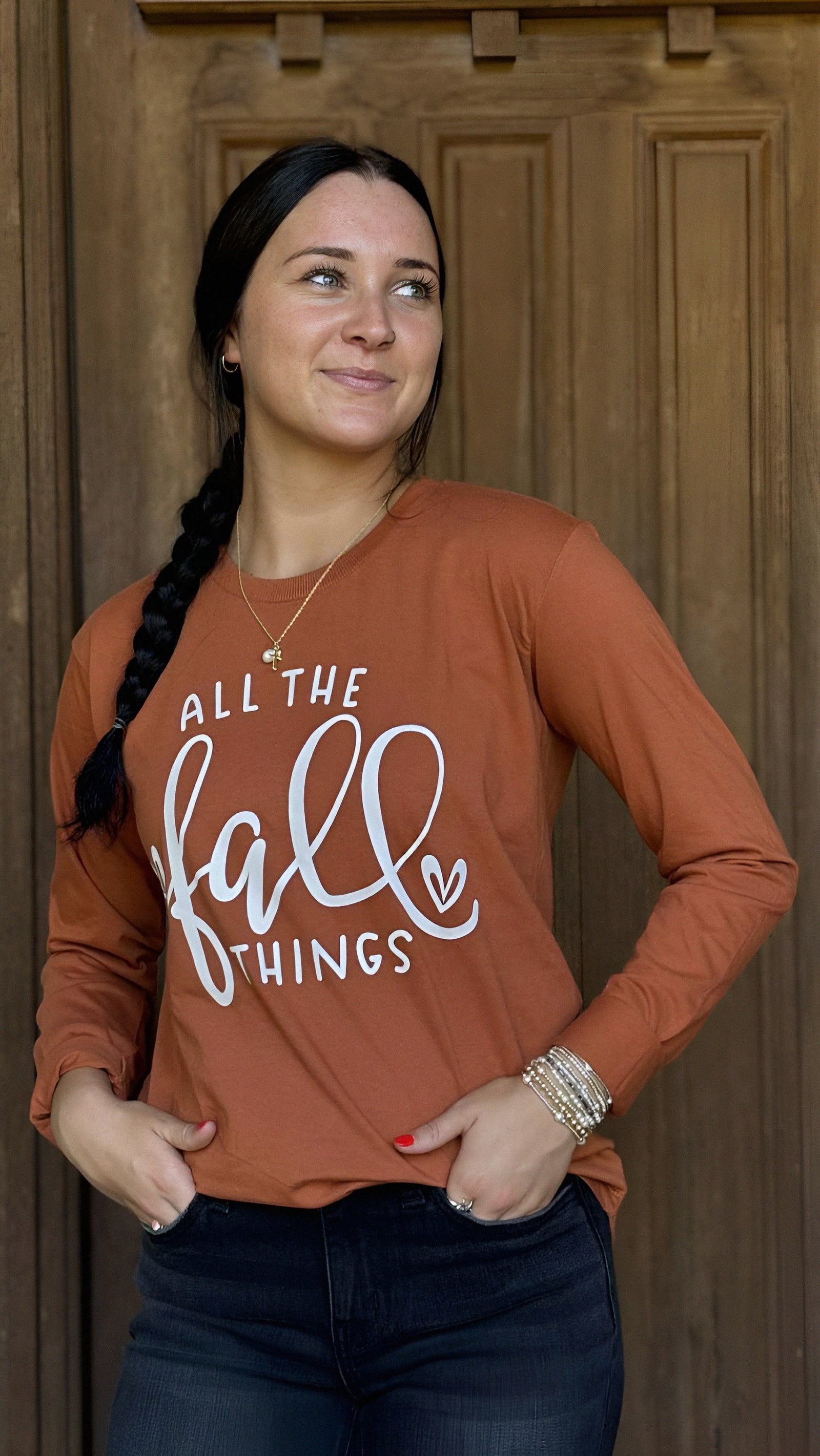 All The Fall Things Melange Long Sleeve Top