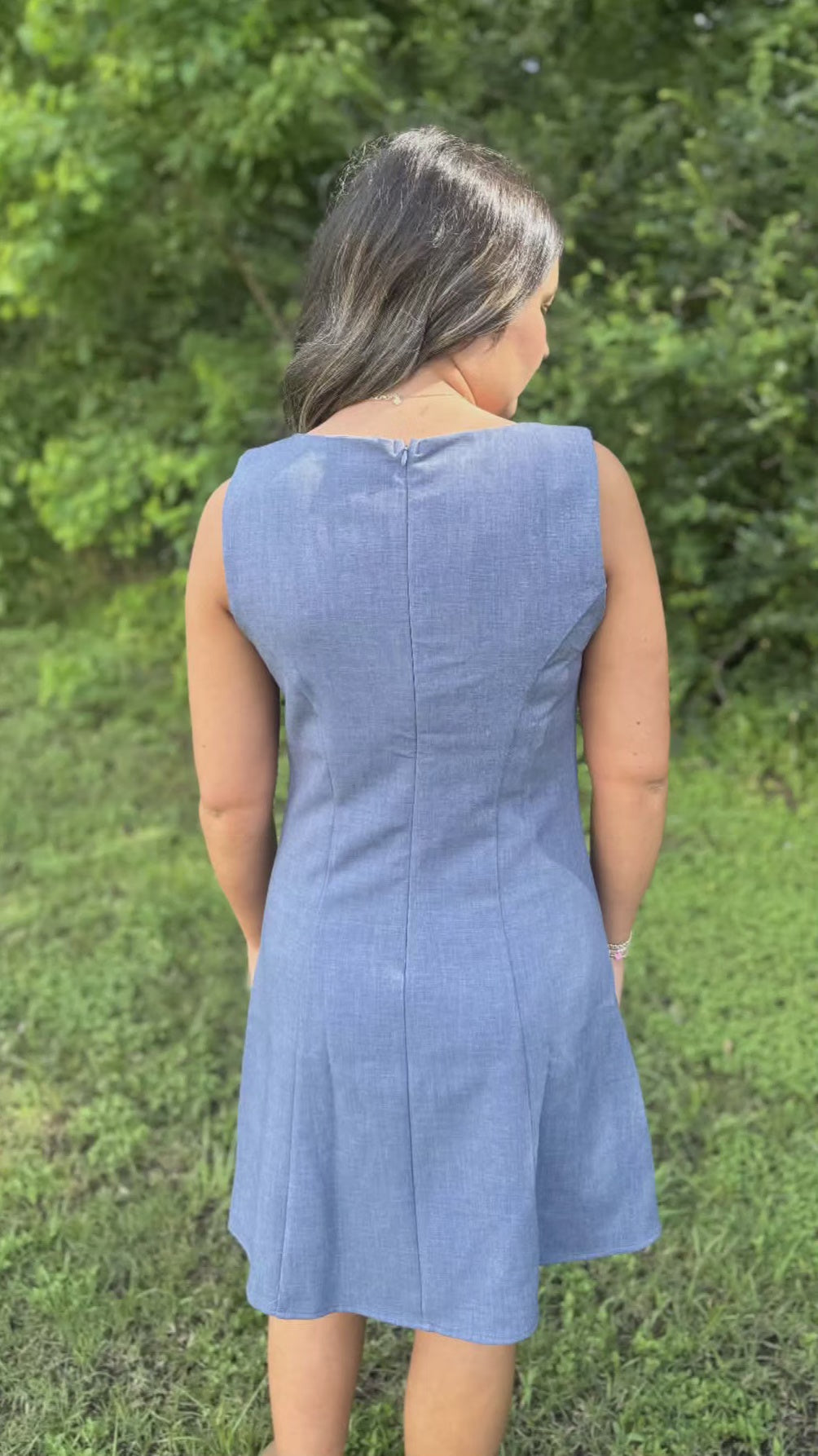 Classic Woven Sleeveless Mini Dress in 4 Colors