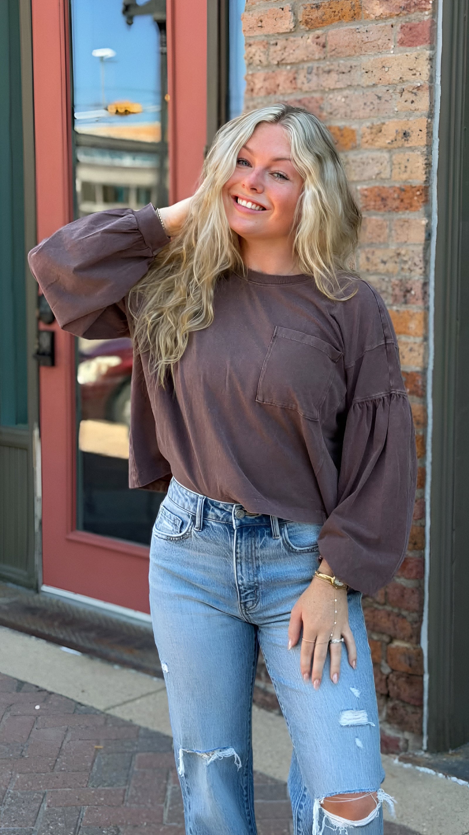Puff Long Sleeve Top Available in 3 Colors