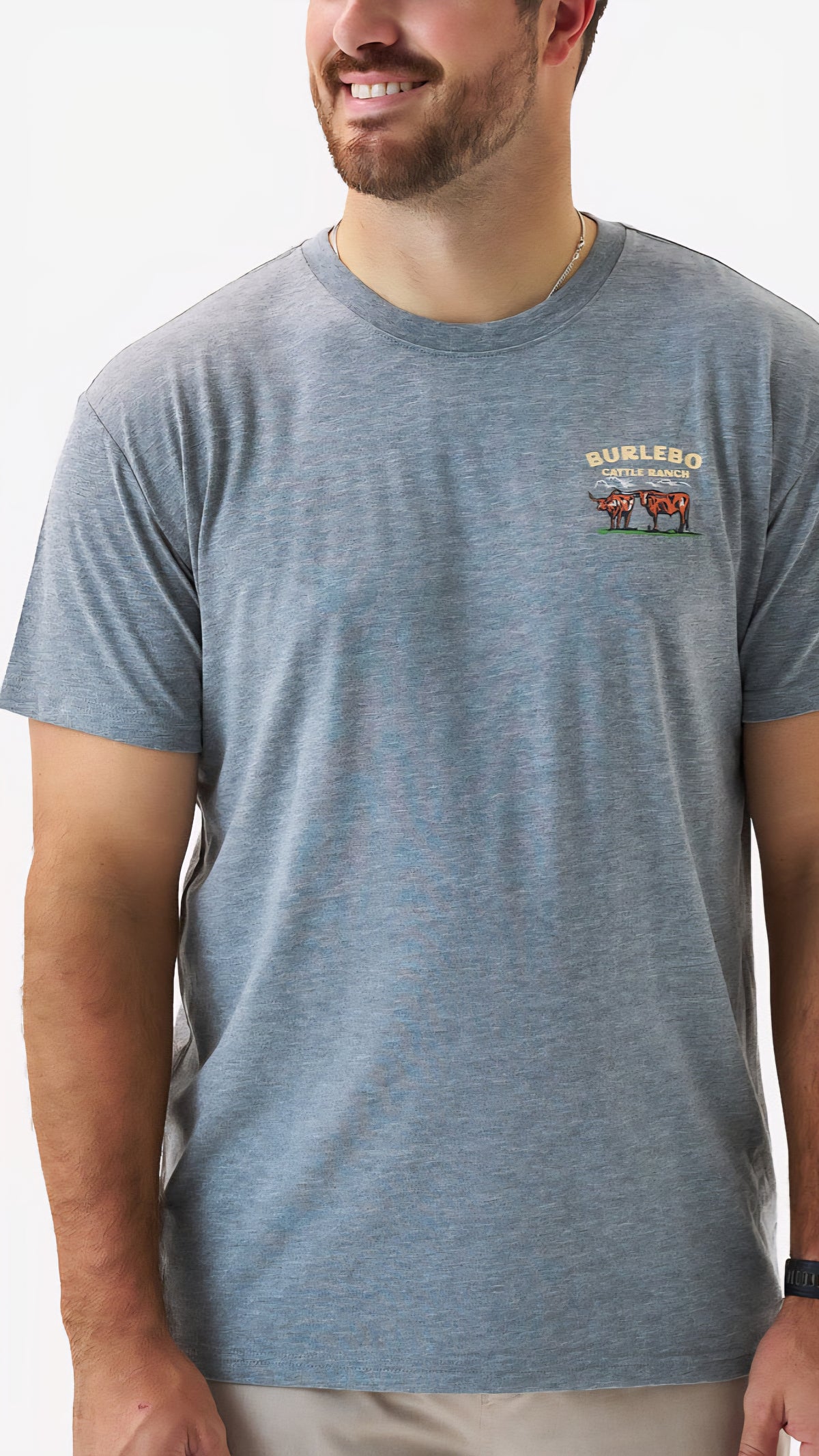 Burlebo Adult Short Sleeve Tee Cattle Ranch