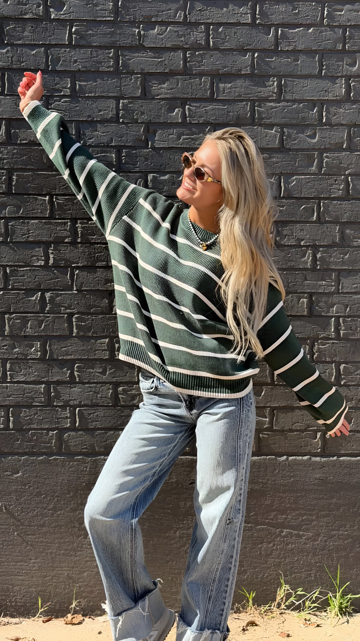 Classic Comfort Striped Sweater in 3 Colors