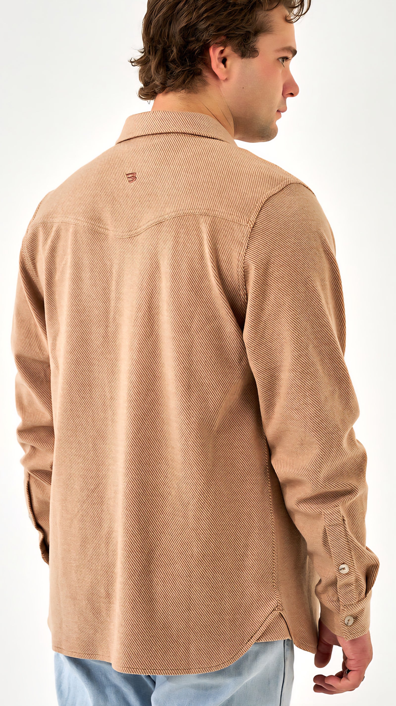 Burlebo Long Sleeve Austin Shirt Khaki