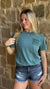 Island Tans Logo Tee- Emerald on Emerald