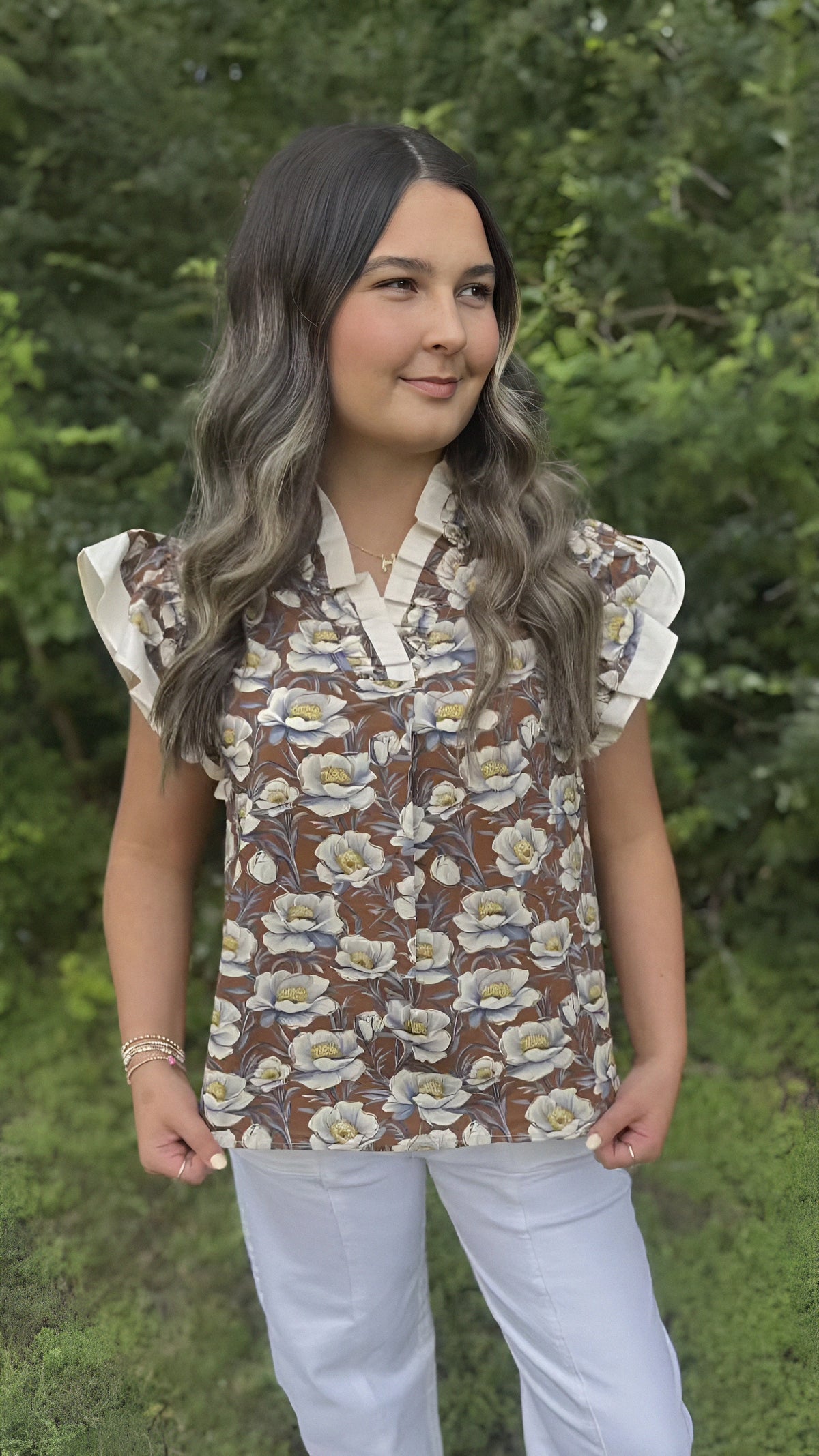 Sweet As Can Be Ruffle Top