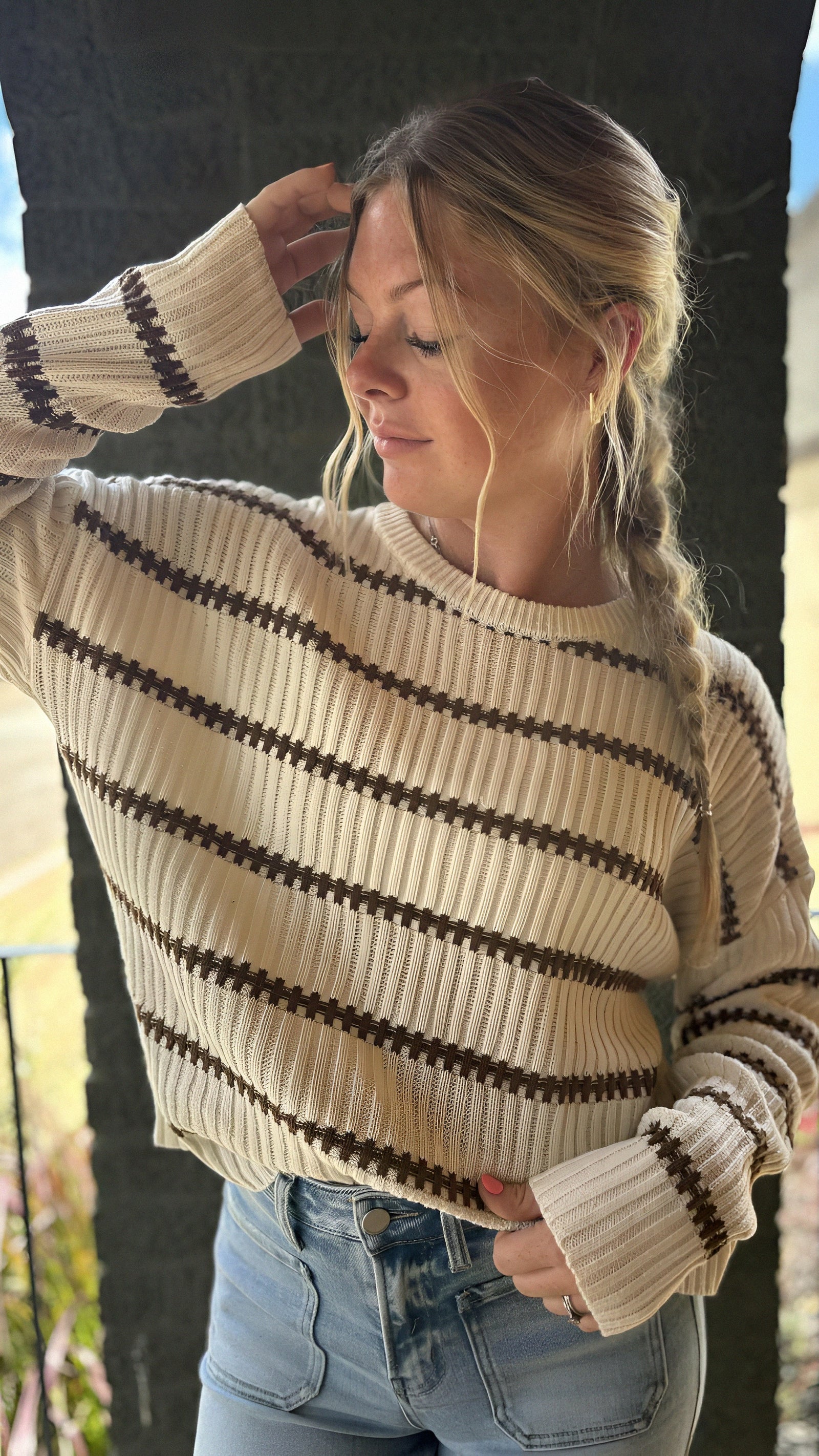 Long Sleeve Midi Sweater in 2 Colors