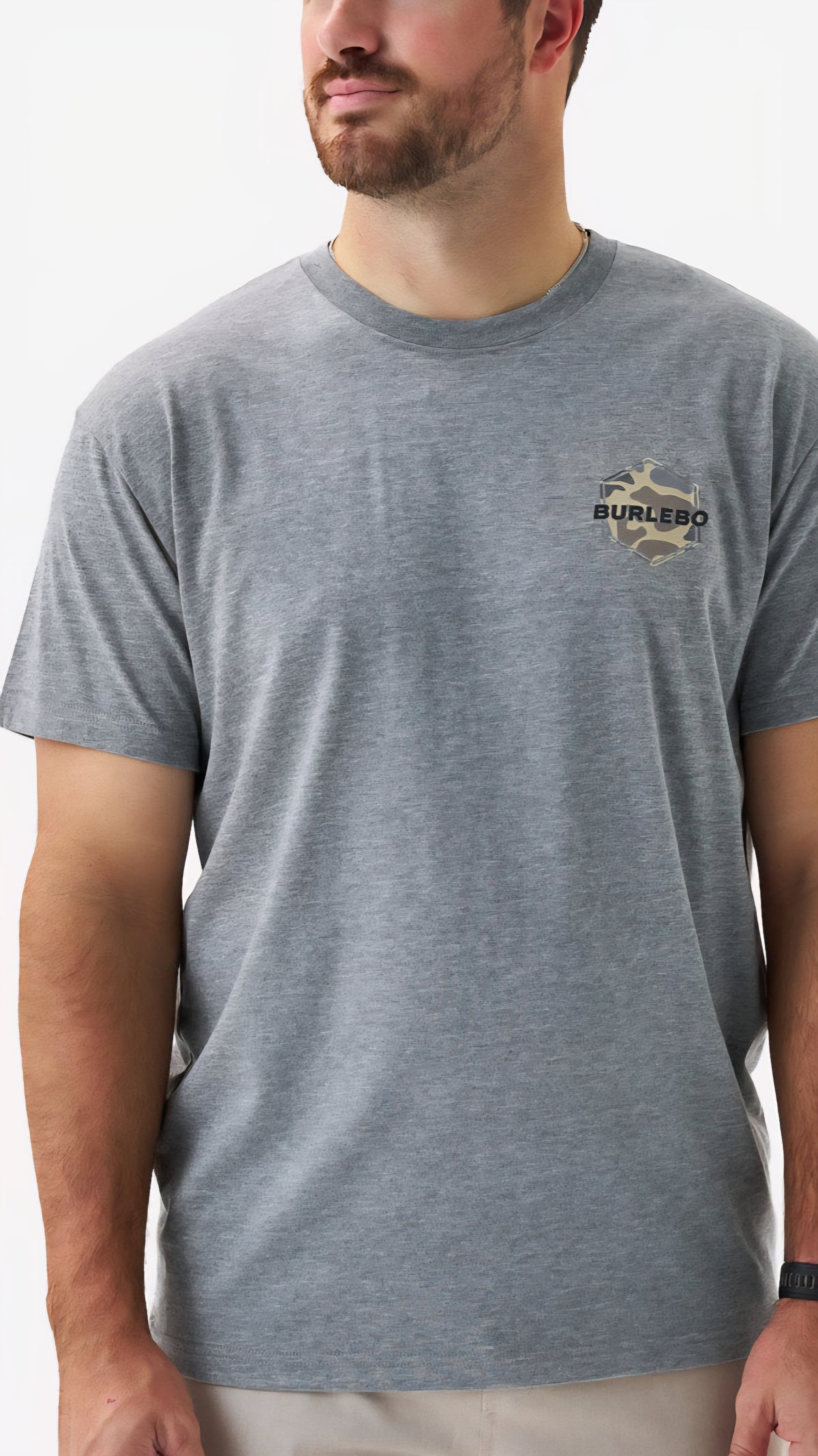 Burlebo Adult Short Sleeve Tee Rad Dad Deer Camo DHG