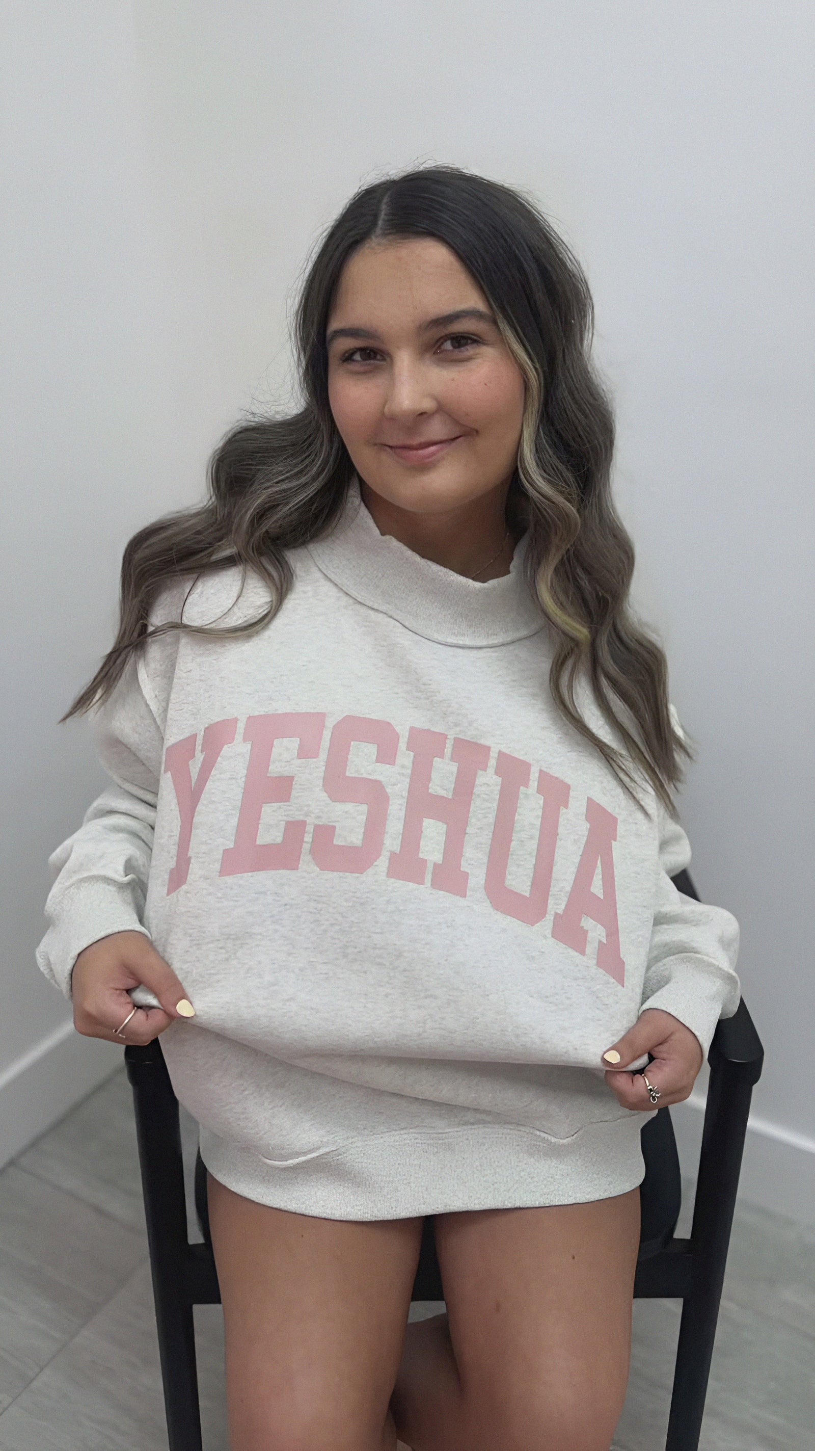 Mock Neck Reversible Sweatshirt YESHUA/YHWH